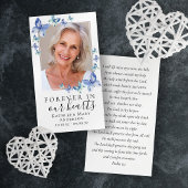 Gedenkkarte für das Blaue Schmetterling-Foto