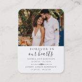 Gedenkkarte für das Doppelte Foto Visitenkarte (Vorderseite)