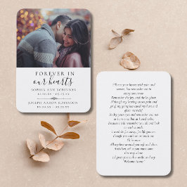 Gedenkkarte für das Doppelte Foto Visitenkarte