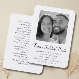 Gedenkkarte für das Doppelte Foto Visitenkarte