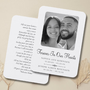 Gedenkkarte für das Doppelte Foto Visitenkarte