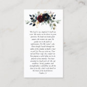 Gedenkkarte für das Foto der Burgunder Marine Visitenkarte (Rückseite)