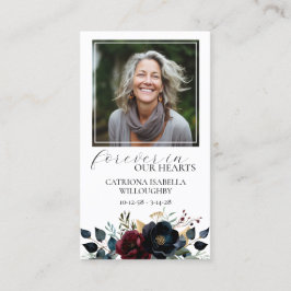 Gedenkkarte für das Foto der Burgunder Marine Visitenkarte