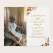 Gedenkkarte für das Foto "Gold Script" (Innenseite Aufgefaltet)