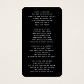 Gedenkkarte für das Foto "Schwarz in liebender Eri (Rückseite)