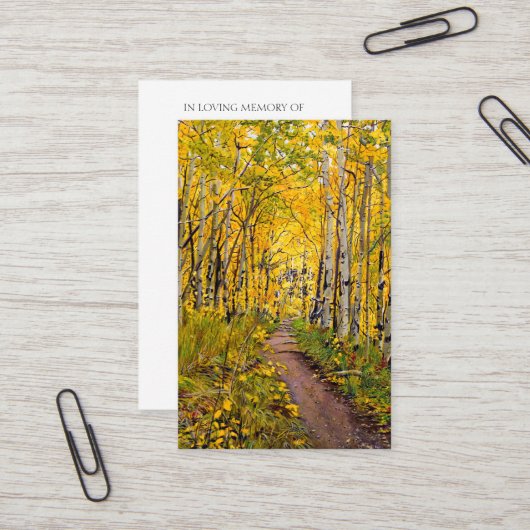 Gedenkkarte für das Gebet Visitenkarte (Vorderseite/Rückseite Beispiel)