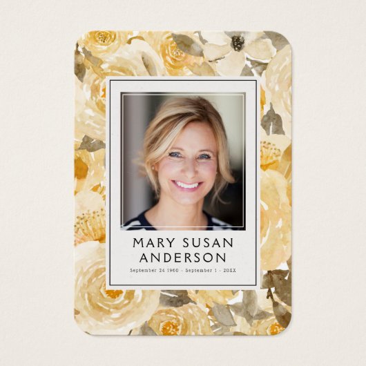 Gedenkkarte für das Gelbe Foto (Vorderseite)