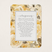 Gedenkkarte für das Gelbe Foto (Rückseite)