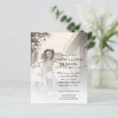 Gedenkkarte für das links Foto (Stehend Vorderseite)