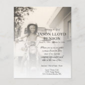 Gedenkkarte für das links Foto (Vorderseite)