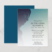 Gedenkkarte für das links Foto (Vorne/Hinten)