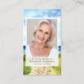 Gedenkkarte für das Ocean Foto Beerdigung Telefonnummerkarte (Vorderseite)