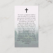 Gedenkkarte für das Oval Foto Forest Telefonnummerkarte (Rückseite)