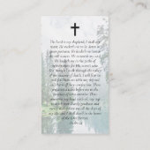 Gedenkkarte für das Oval Foto Forest Telefonnummerkarte (Rückseite)