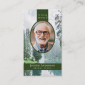 Gedenkkarte für das Oval Foto Forest Telefonnummerkarte (Vorderseite)