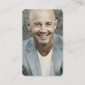 Gedenkkarte für das personalisierte Foto Beileid Visitenkarte (Vorderseite)