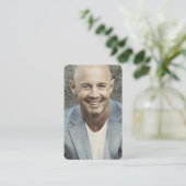 Gedenkkarte für das personalisierte Foto Beileid Visitenkarte (Stehend Vorderseite)