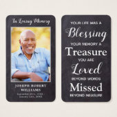 Gedenkkarte für das rustikale Gedicht Foto (Vorne & Hinten)