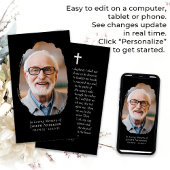 Gedenkkarte für das Schwarze Foto Telefonnummerkarte