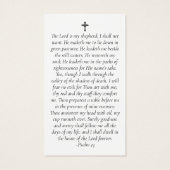 Gedenkkarte für das Strandgebet (Rückseite)