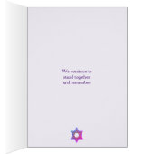 Gedenkkarte für den Holocaust (Innen (Rechts))