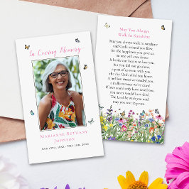 Gedenkkarte für die Blumenschmetterlingsmetall