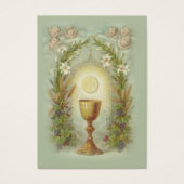 Gedenkkarte für die erste heilige Kommune (Vorderseite)