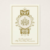 Gedenkkarte für die erste heilige Kommune (Vorderseite)