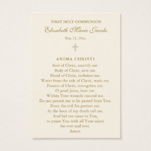 Gedenkkarte für die erste heilige Kommune