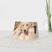 Gedenkkarte für die Goldene Retriever Mutter Karte (Vorderseite)
