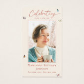 Gedenkkarte für Elegante Wildblume Beerdigung (Vorderseite)