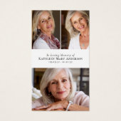 Gedenkkarte für Fotocollage (Vorderseite)