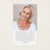 Gedenkkarte für Fotos Beerdigungskarte (Rückseite)