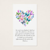 Gedenkkarte für Herzschmetterlingsstifter (Rückseite)