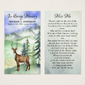 Gedenkkarte für Hirschwaldbeerdigung (Vorne & Hinten)