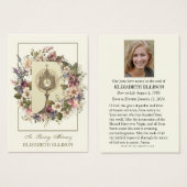 Gedenkkarte für katholische Beerdigung (Vorne & Hinten)