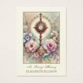 Gedenkkarte für katholische Beerdigung (Vorderseite)