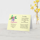 Gedenkkarte für Kinder und Jugendliche Karte (Gelbe Blume)