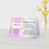 Gedenkkarte für Mädchen oder Kinder Karte (Gelbe Blume)