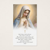 Gedenkkarte für religiöse Jungfrau Maria Trauerfei (Vorderseite)