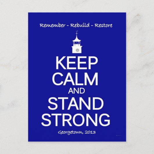 Gedenkkarte Georgetown Strong SC Fire Postkarte (Vorderseite)