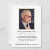 Gedenkkarte Gold Celtic Cross mit Foto (Rückseite)