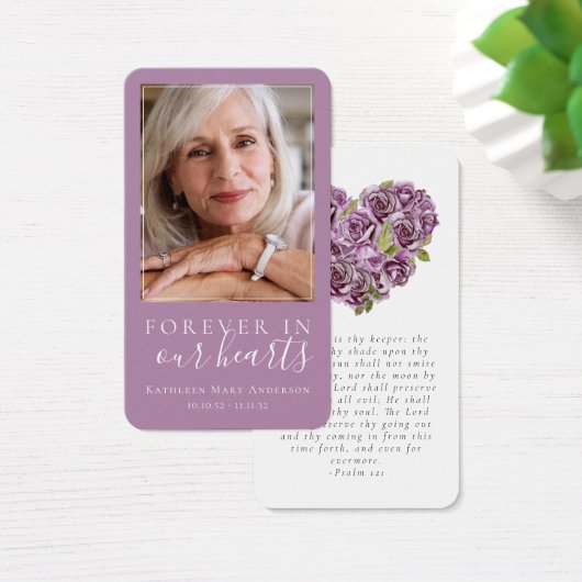 Gedenkkarte | Hydrangea Herz (Schreibtisch)