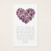 Gedenkkarte | Hydrangea Herz (Rückseite)