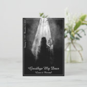 Gedenkkarte ins Licht - Auf Wiedersehen von mir (Stehend Vorderseite)