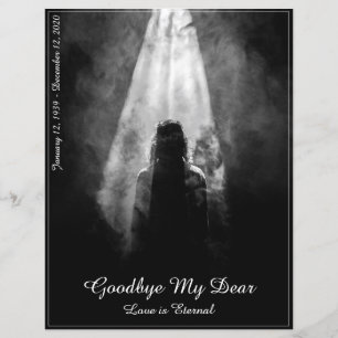 Gedenkkarte ins Licht - Auf Wiedersehen von mir