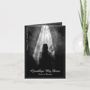 Gedenkkarte ins Licht - Auf Wiedersehen von mir Karte