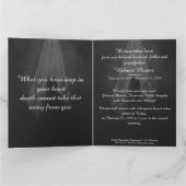 Gedenkkarte ins Licht - Auf Wiedersehen von mir Karte (Innenseite)