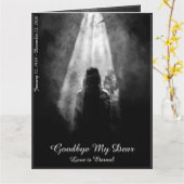 Gedenkkarte ins Licht - Auf Wiedersehen von mir Karte (Gelbe Blume)