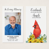Gedenkkarte Kardinal Beerdigung mit Foto (Vorne & Hinten)
